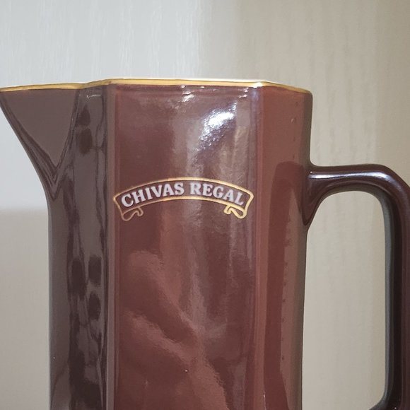 Vintage Chivas Regal Scotch Whisky Ceramic Brown Pitcher - Picture 2 of 10